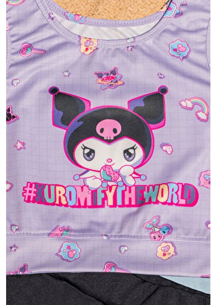 Karakter Baskılı Desenli Crop Kız Çocuk Mayo Bikini Takım fiyatları