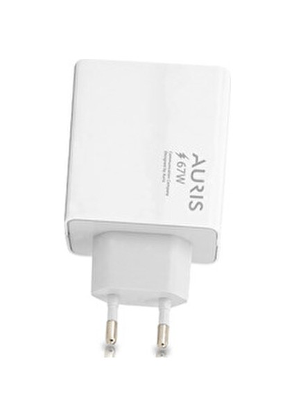 Auris 67 Watt Hızlı Şarj Aleti Type C Kablo + USB Şarj Başlığı Yüksek Hızlı Şarj Göstergesi Çıkaran modelleri