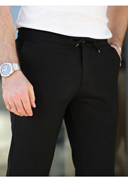 Rahat Şık Kolay Ütülenebilir Slim Fit Kumaş Jogger Pantolon