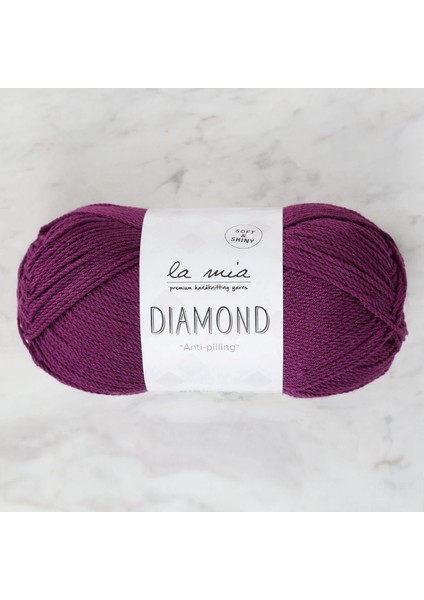 La Mia Diamond Koyu Mor El Örgü Ipi - L019 - 34261