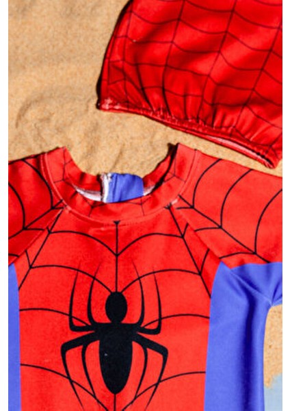 Baskılı Boneli Erkek Çocuk Yüzücü Mayosu modelleri