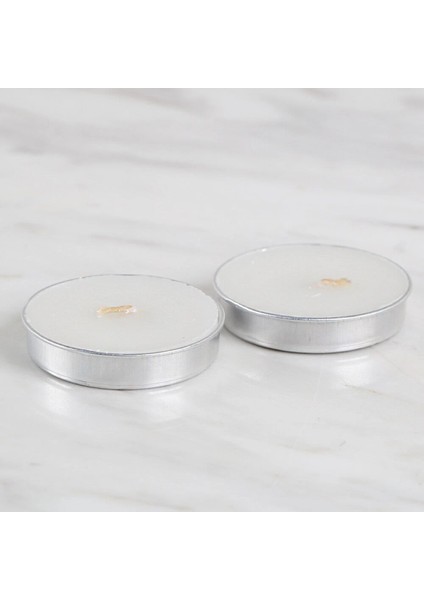 Loren 2'li Tealight Mum Beyaz