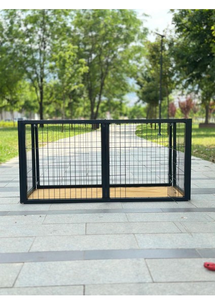 Metal Profilli Kedi Köpek Çit 120 MMX60 mm Yükseklik:60 cm Üstü Kapalı, Kapılı Üzeri Açılabilir fırsatları