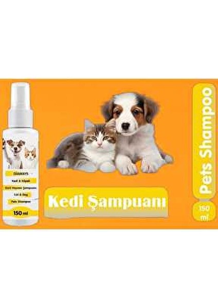 Kedi Şampuanı Koku Giderici Bakım Şampuanı Tüy Dökmeye Karşı