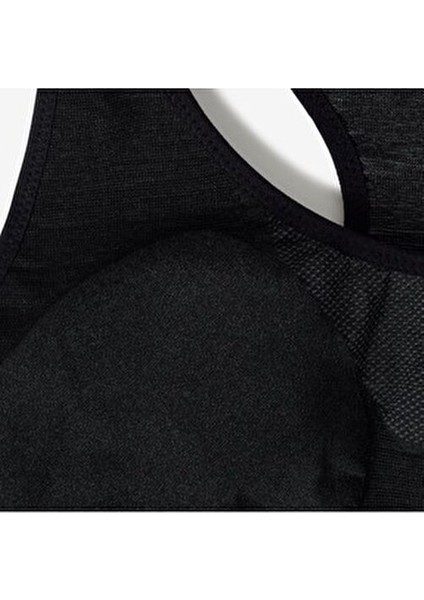 Yüzücü Sırt Dikişsiz Sporcu Sütyeni - Orta Destek - Siyah