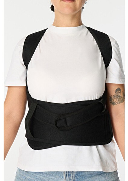 Dik Duruş Korsesi Kadın Erkek Kamburluk Önleyici Korse Sırt Omuz Kambur Dikduruş Durmak Için