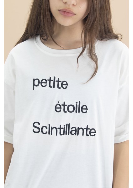 Ekru Kız Çocuk Kısa Kol Tişörtlü Etekli Takım 20549 fiyatları