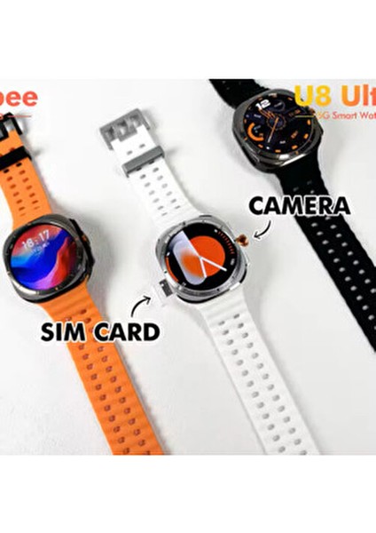 Kalobee U8 Ultra Görüntülü Görüşmeli Hatlı Akıllı Saat 4g fırsatları