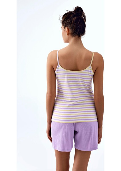 Kadın Ince Askılı Pijama Takım Lila Renk fiyatları