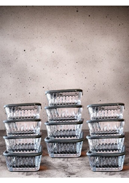 Frezya 12'li Gri Kapaklı Kase Çerezlik Çok Amaçlı Saklama Kabı 225 cc Orjin. Kutulu fiyatları