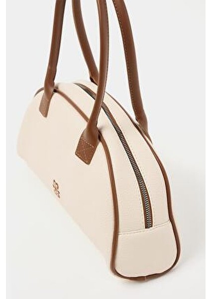 Bej Kadın Retro El ve Omuz Çantası modelleri