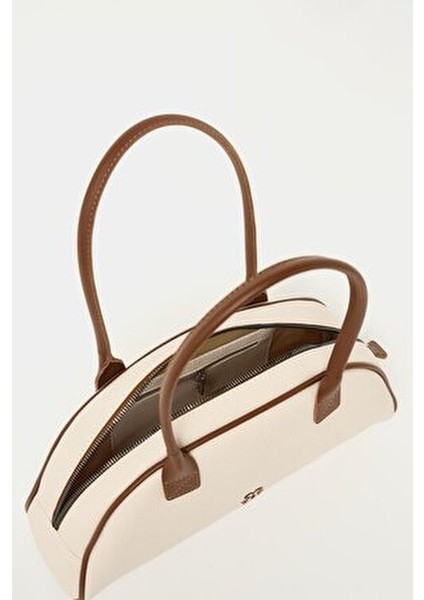 Bej Kadın Retro El ve Omuz Çantası indirimleri