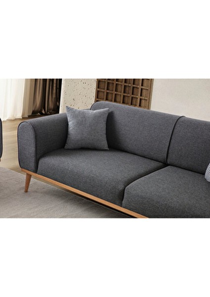 Rebull 3+3 Koltuk Takımı Antrasit