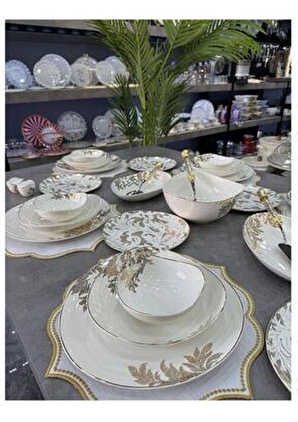 Lüx Porselen Tierra 29 Parça Yemek Takımı