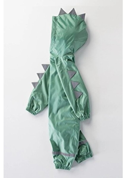 Yeni Sezon Dinozor Dikenli Figürlü Kapüşonlu Pamuk Astarlı Ünisex Bebek&çocuk Yağmurluk Mont Tulum fiyatları