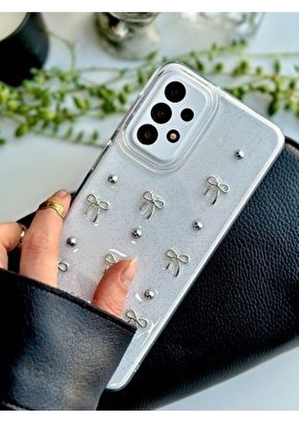 Galaxy A52 Uyumlu 3D Mini Fiyonk Tasarımlı Oyuncaklı Silikon Kılıf