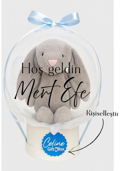 Hediye Balon Kutusu Kişiye Özel Mesajlı - Yenidoğan Hediyesi - Doğum Günü Hediye Kutusu fiyatları