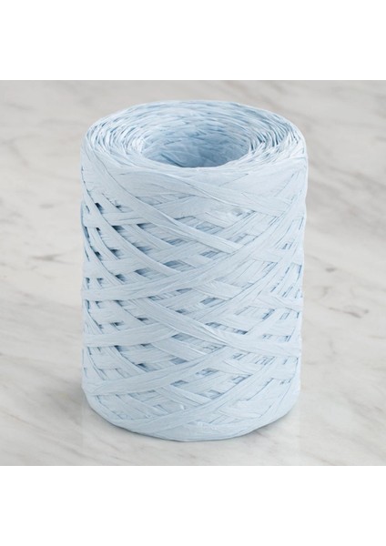 Loren Natural Raffia 90 gr Açık Mavi Kağıt Ip - 27