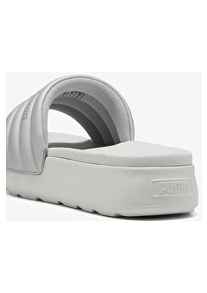 Karmen Slide Puffy Aqua Kadın Terlik Modern Tasarım ve Konfor ile Gri Renk 01