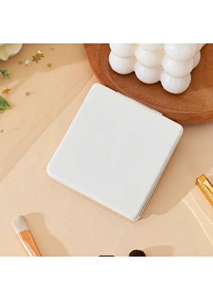 Kare Suni Deri Cep Aynası Beyaz 2x Büyüteçli Katlanabilir Çanta Boyu Ayna modelleri