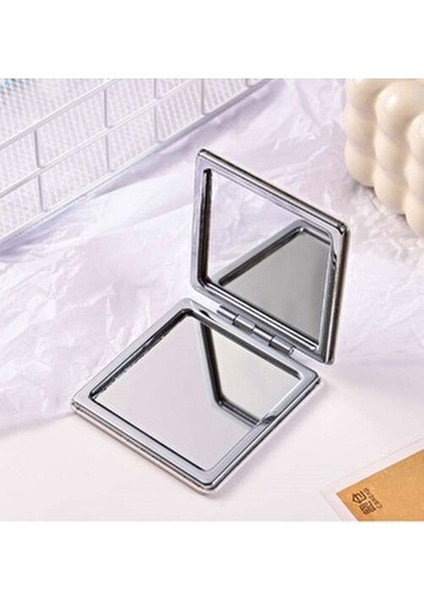 Kare Suni Deri Cep Aynası Beyaz 2x Büyüteçli Katlanabilir Çanta Boyu Ayna fırsatları