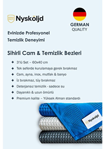 Mikrofiber Temizlik Bezi | Tezgah Bezi | Sihirli Bez | Cam Bezi 3 Adet 60X40 cm fiyatları