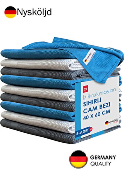 Mikrofiber Temizlik Bezi | Tezgah Bezi | Sihirli Bez | Cam Bezi 3 Adet 60X40 cm