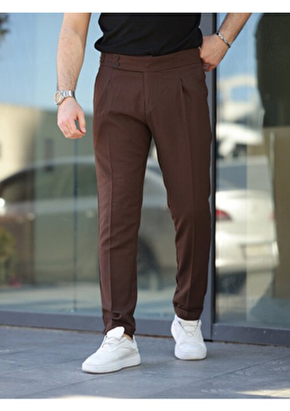 Erkek Old Money Pileli Duble Paça Kumaş Pantolon fiyatları