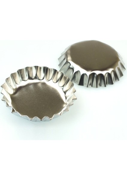 Paslanmaz Çelik Metal Kek Kalıbı - 6 Adet fiyatları