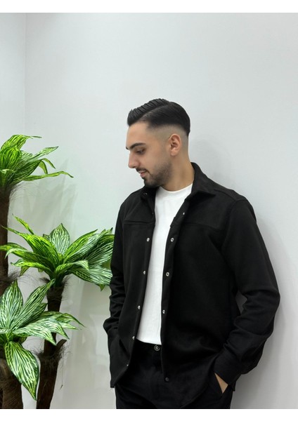 Erkek Yeni Sezon Süet Çıt Çıtlı Ceket Gömlek modelleri