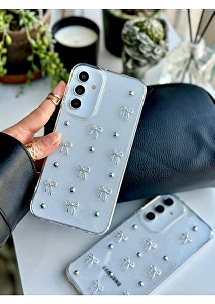 Galaxy A54 Uyumlu 3D Mini Fiyonk Tasarımlı Oyuncaklı Silikon Kılıf