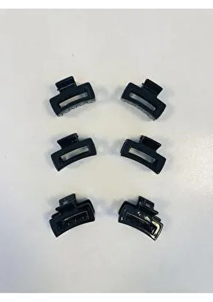 Dikdörtgen Model 6 Adet Küçük Boy (4 Cm) Mandal Toka Seti