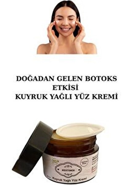 Kuyruk Yağlı Krem 50 ml Yaşlanma Karşıtı Kolajen (Mavi Anemon Kokulu) Kuyruk Yağı Kremi (Yüz Için) fırsatları