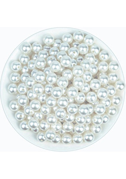 12 mm 100 Adet Inci Boncuk - Beyaz - Çanta ve Takı Yapımı Için fiyatları