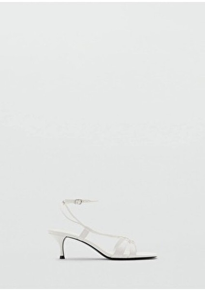 Kombine Kayışlı Topuklu Sandalet modelleri