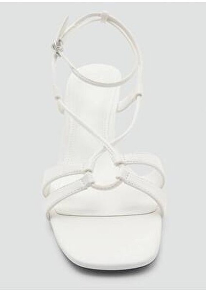 Kombine Kayışlı Topuklu Sandalet fırsatları