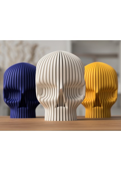 Üretim Tealight Uyumlu Kafatası Mumluk — Gotik Dekor & Halloween Aksesuarı (83X110X112 Mm)