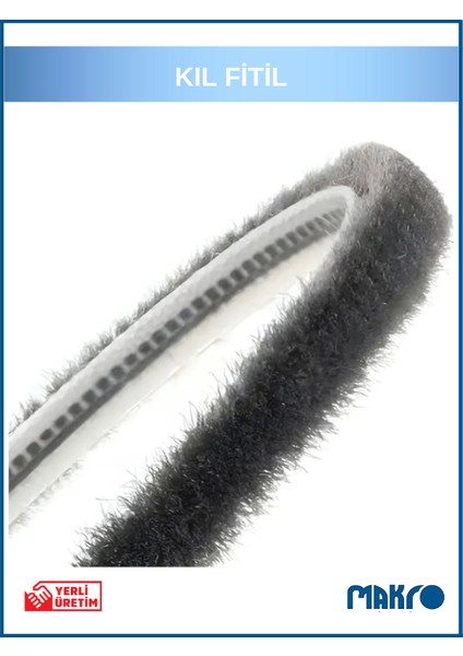 Alüminyum Pvc Kapı Pencere Cam Balkon Kıl Fitili En 6,7mm - Kıl Uzunluğu: 15MM - 5 Metre fiyatları