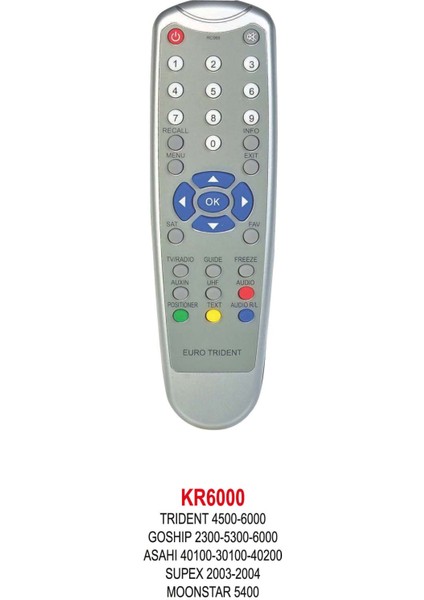 Trıdent 4500-6000 Uydu Kumanda