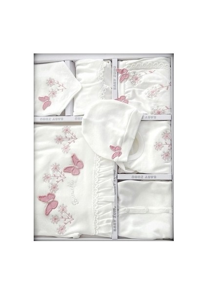 Yenidoğan Kelebek Temalı 10 Lu Set Kadın Kullanıma Uygun Mevsimlik Tasarım