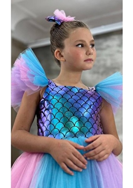 Deniz Kızı Uzun Tüllü Elbise modelleri