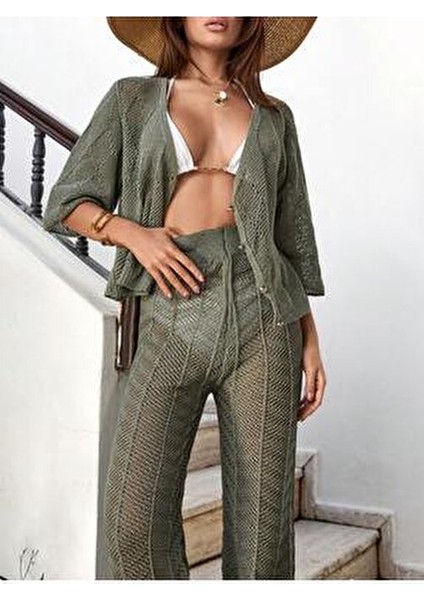 Ajurlu Pamuk Takım Elbise