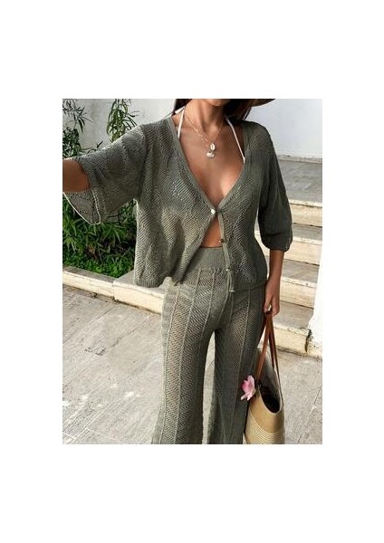 Ajurlu Pamuk Takım Elbise