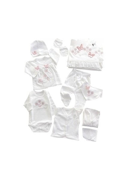 Yenidoğan Kelebek Temalı 10 Lu Set Kadın Kullanıma Uygun Mevsimlik Tasarım modelleri