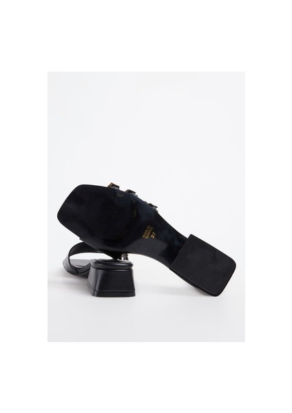 Siyah Kadın Topuklu Terlik Daıthı fırsatları