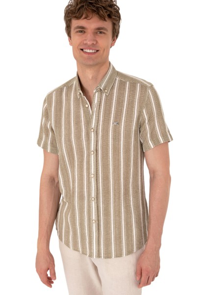 Erkek Haki Kısa Kollu Gömlek 2182541 fiyatları