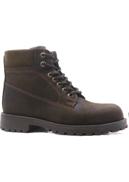 plus Neson Hakiki Deri Kahve Kürklü Bot Postal