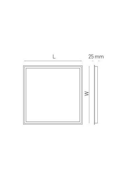 25W 30X30 Klipin Panel LED 3200K Günışığı CT-5286G modelleri