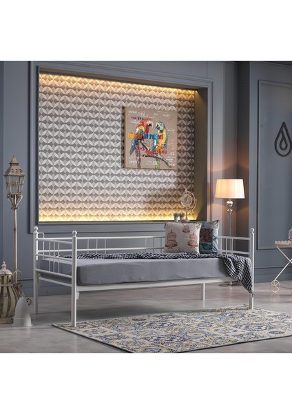 Bohemia Daybed Tek Kişilik Sedir Divan Metal Karyola 90X200 fiyatları
