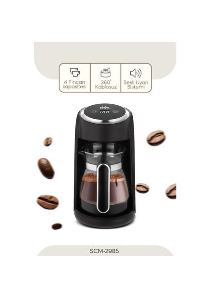 SCM-2985 Kahve Makinesi - Cam
